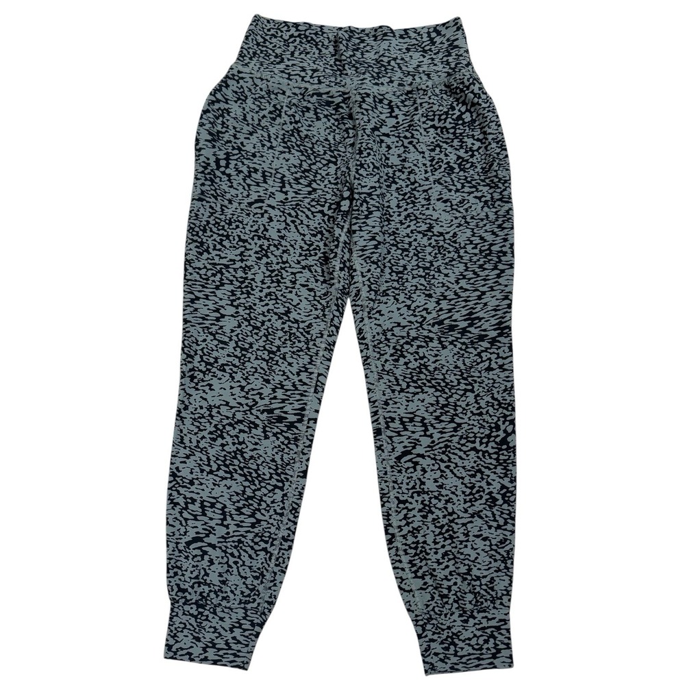 Athleta Salutation Blue Print High Rise‎ Jogger Pants Size M Athletic Sporty